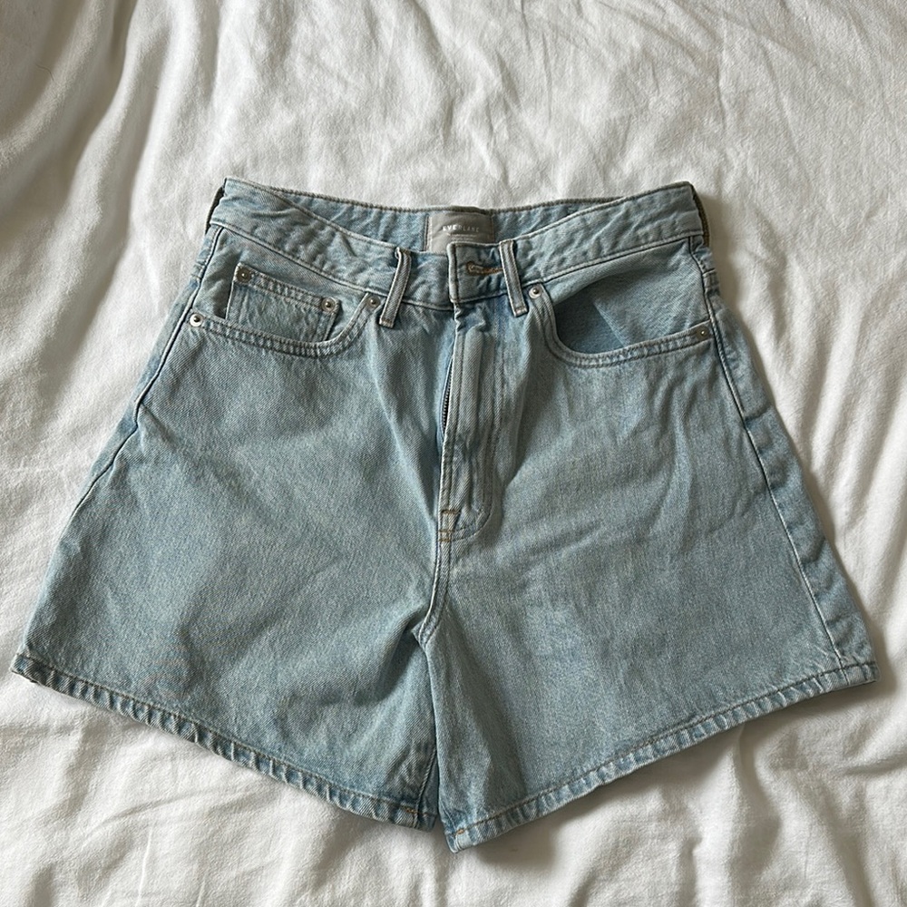 Everlane A Line Denim Shorts